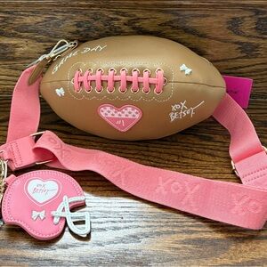 Betsey Johnson Football Crossbody Purse ~ Viral ~ BNWT